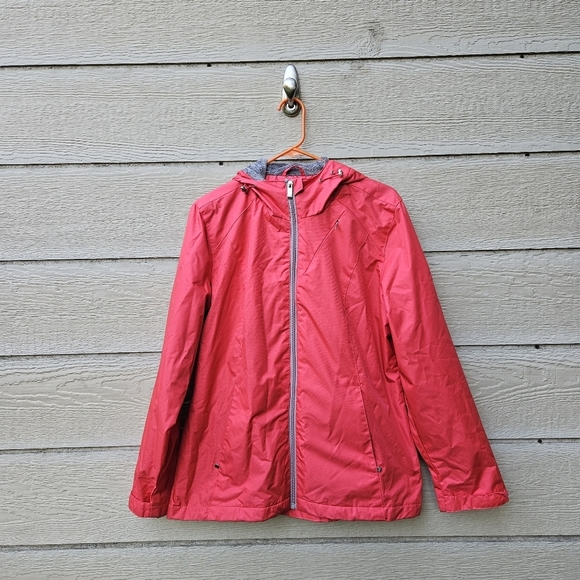 Zeroxposur fleece-lined water resistant jacket in Coral Spark large FLAWED - Picture 1 of 15